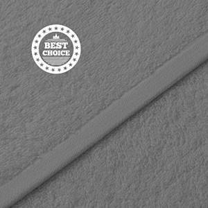 Toallas 100% Algodón de 500gsmToallas 100% Algodón de 500gsm, 65x130cm (2und Color GRIS )