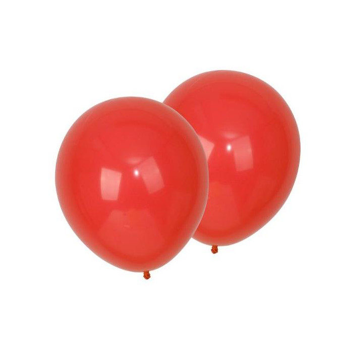 Globos Látex 23cm Rojo 12 UND