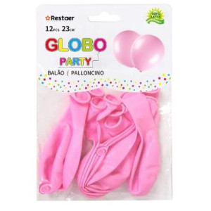 Globos Látex 23cm Rosa Pastel  12UND