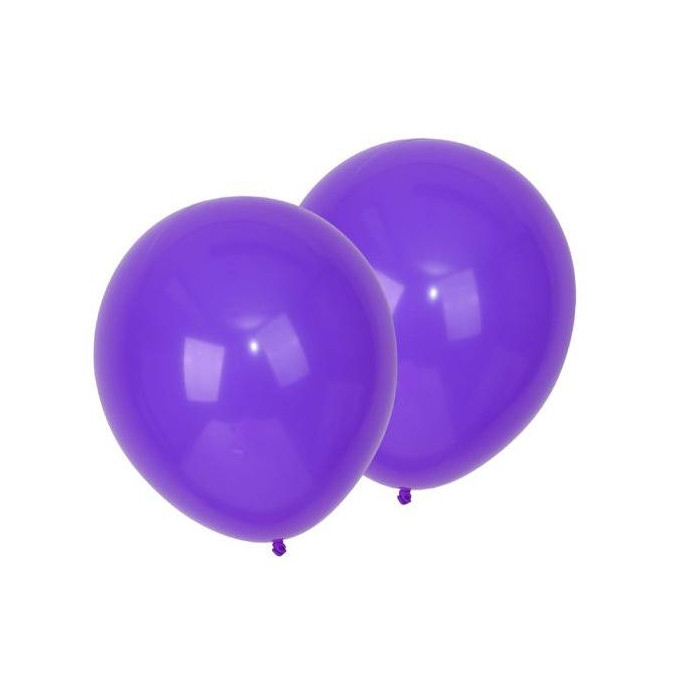 Globos Látex 23 cm Morado 12 UND