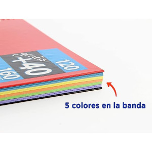 Enri, Cuadernos A4 Cuadrícula 5x5, Tapa Extradura, 120+40 Hojas.Banda