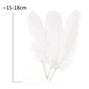 Plumas Blancas 12 piezas 15-18CM