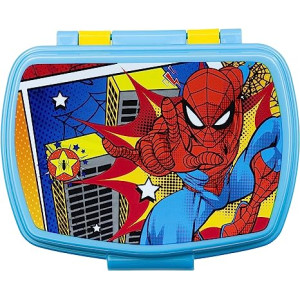 Sandwichera Rectangular Spiderman Arachnid Grid