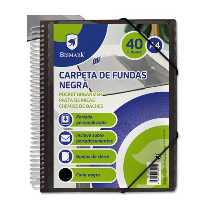 CARPETA DE 40 FUNDAS PLASTICAS A4