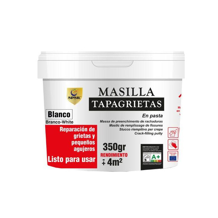 Masilla Reparacion de Grietas y Agujeros 350gr BLANCO