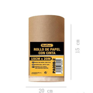 Rollo de Papel con Cinta 15cm x 20m