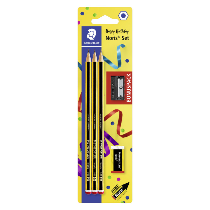 Lapiz Blíster 3 lápices Staedtler Noris 120-2