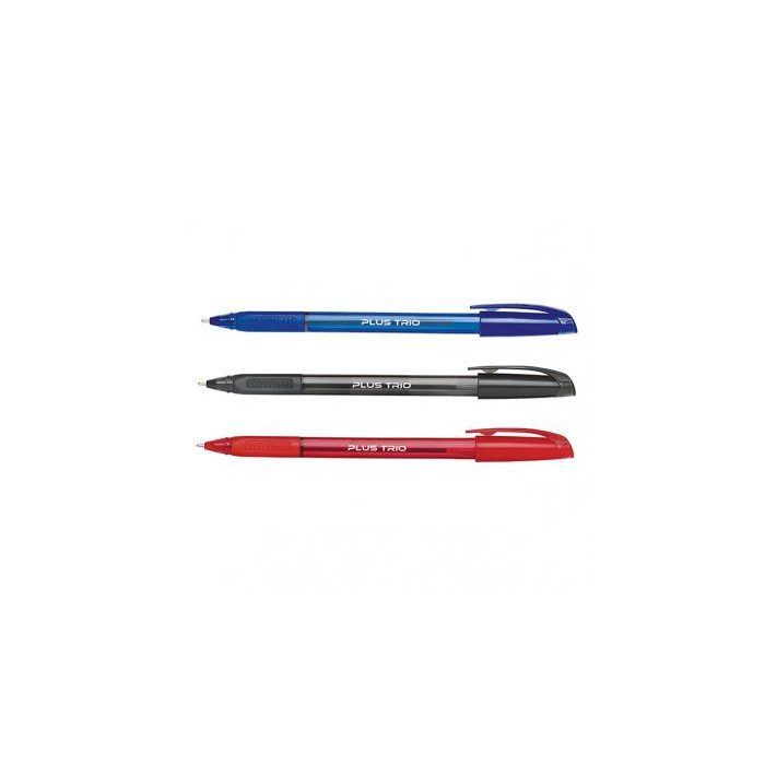 Bolígrafo Tinta Fluida Viscosa Plus Office Trio Colores Surtidos Blíster /5 ud.