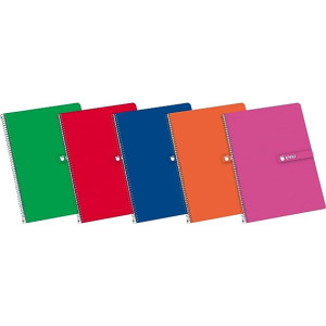 Enri, Cuadernos A4 (Folio), Tapa Dura, 80 Hojas, Doble Pauta 3mm  1UND