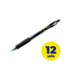 Bolígrafo Pilot G2 color negro caja de 12 unidades