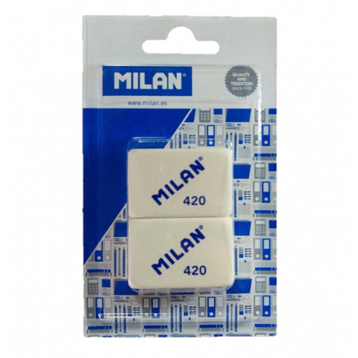 Goma de borrar 2×420 Milan