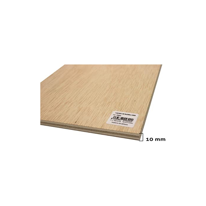 Chely Intermarket | 40B1D | Tablero madera contrachapado de 40x60 cm/10 mm-grosor/1 tablero/