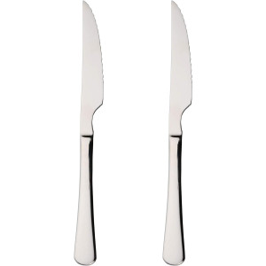 2 Cuchillos de Carne Acero Inoxidable 23x2,05 cm