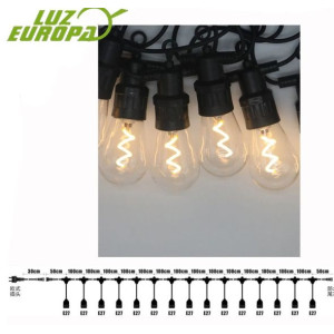 Guirnaldas Luces interior,Exterior 5M 10 Bombilla  IP44