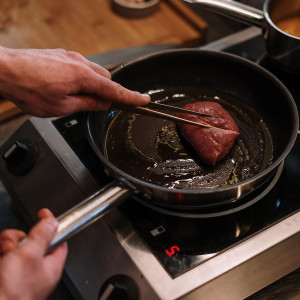 Pinzas de Cocina 25 cm, Acero Inoxidable, Pinza Metalica de Precision para Emplatar para Horneado, Barbacoa y Cocinar