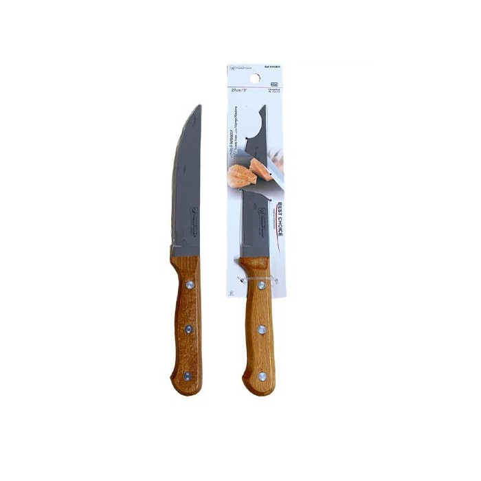 Cuchillo Fileteador de Acero Inoxidable . con Mango Madera 27 cm