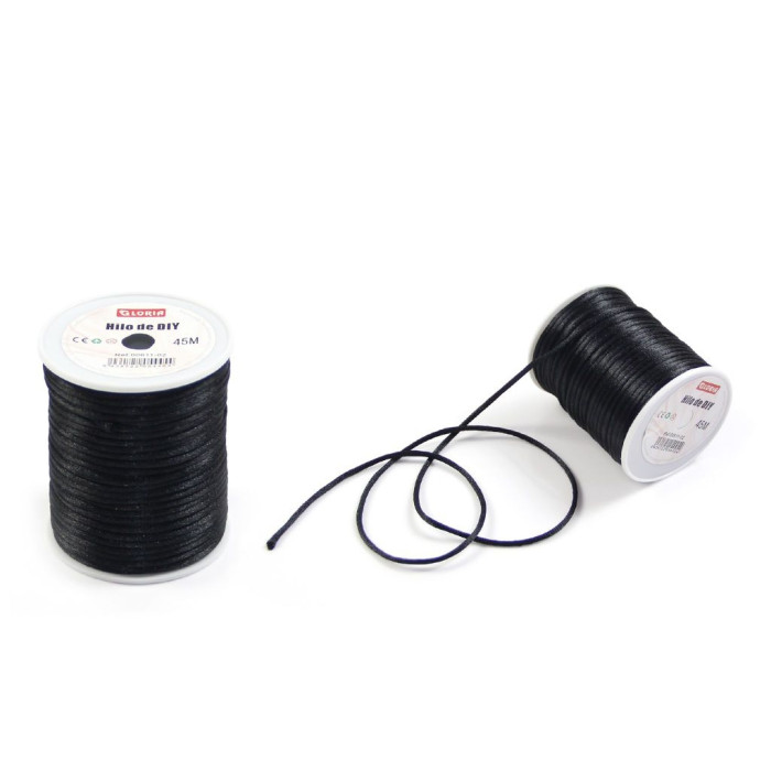 Hilo de DIY Negro 45 M