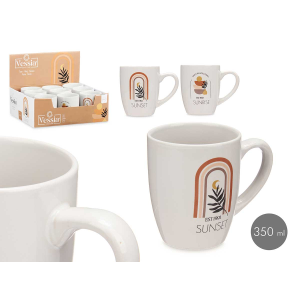 Taza porcelana sunrise 350 ml  2 und