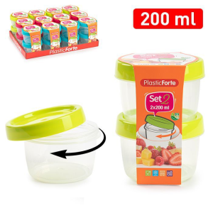 Set 2 botes 200 ml