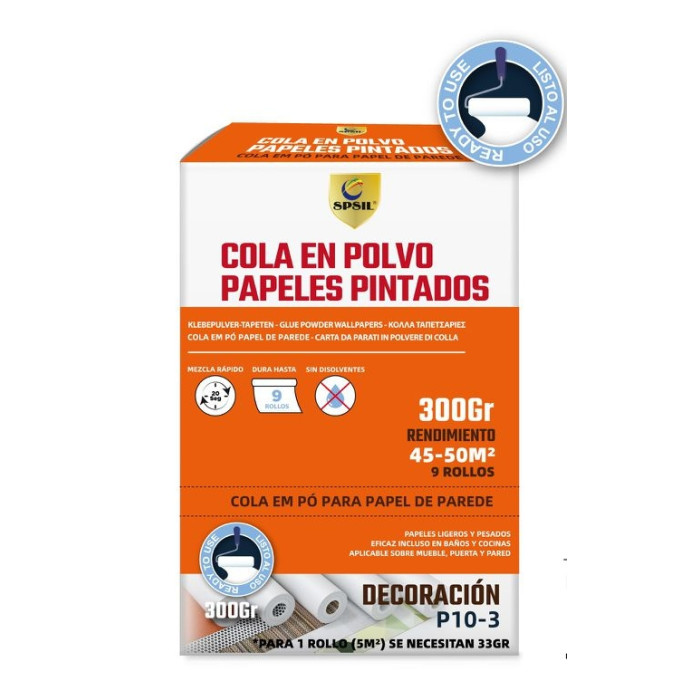 Cola en polvo para pegado de papel pintado - 300g