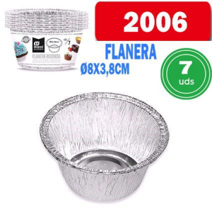 Bandeja flanera de aluminio 80×38 mm 7 ud Maxi