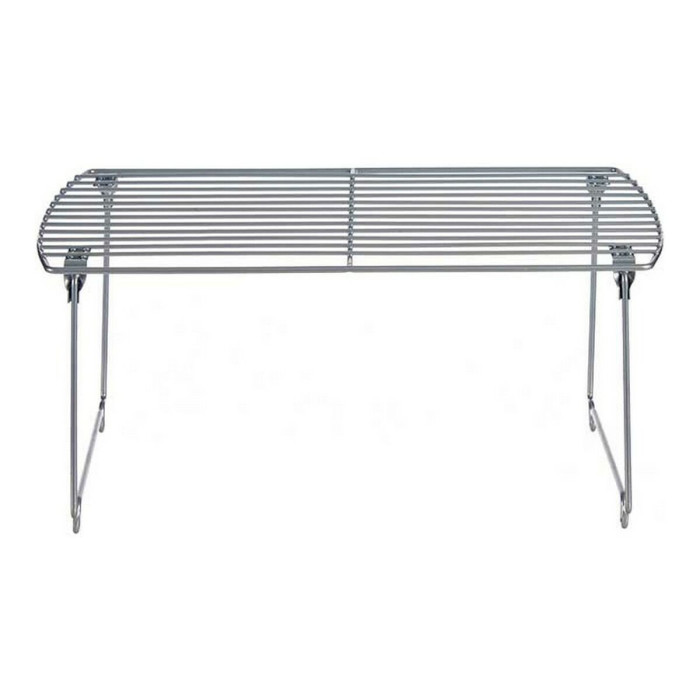 Estante Plegable Metal Plateado (28 x 18,5 x 44,5 cm)