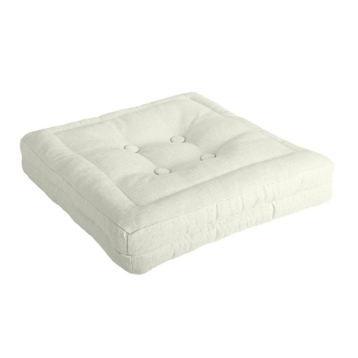 Cojines para Sillas de Exterior e Interior Reversibles 45 x 45 x 10 cm Blanco