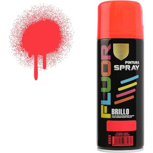 Pintura Spray Rojo Fluorescente 400 Ml