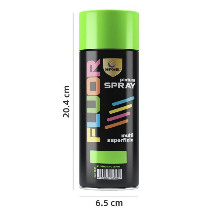 Pintura Spray Verde Fluorescente 400 Ml