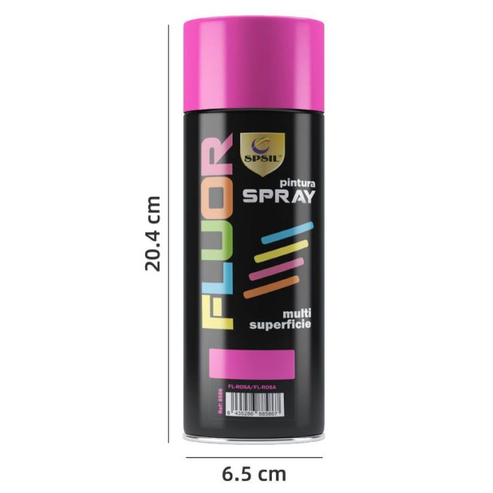 Pintura Spray Rosa Fluorescente 400 Ml