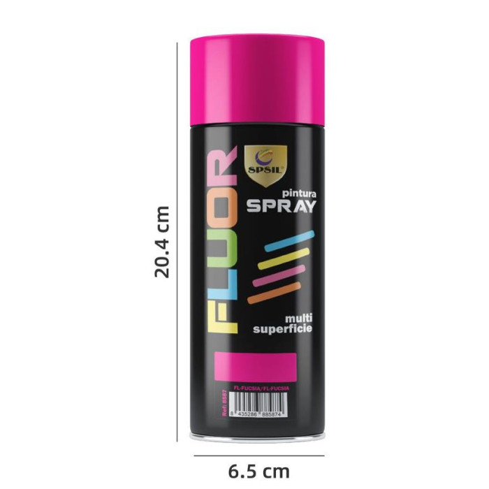 Pintura Spray Fucsia Fluorescente 400 Ml