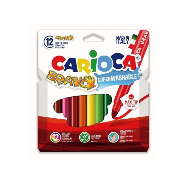 Carioca Rotuladores 42755, 12 unidades, multicolor