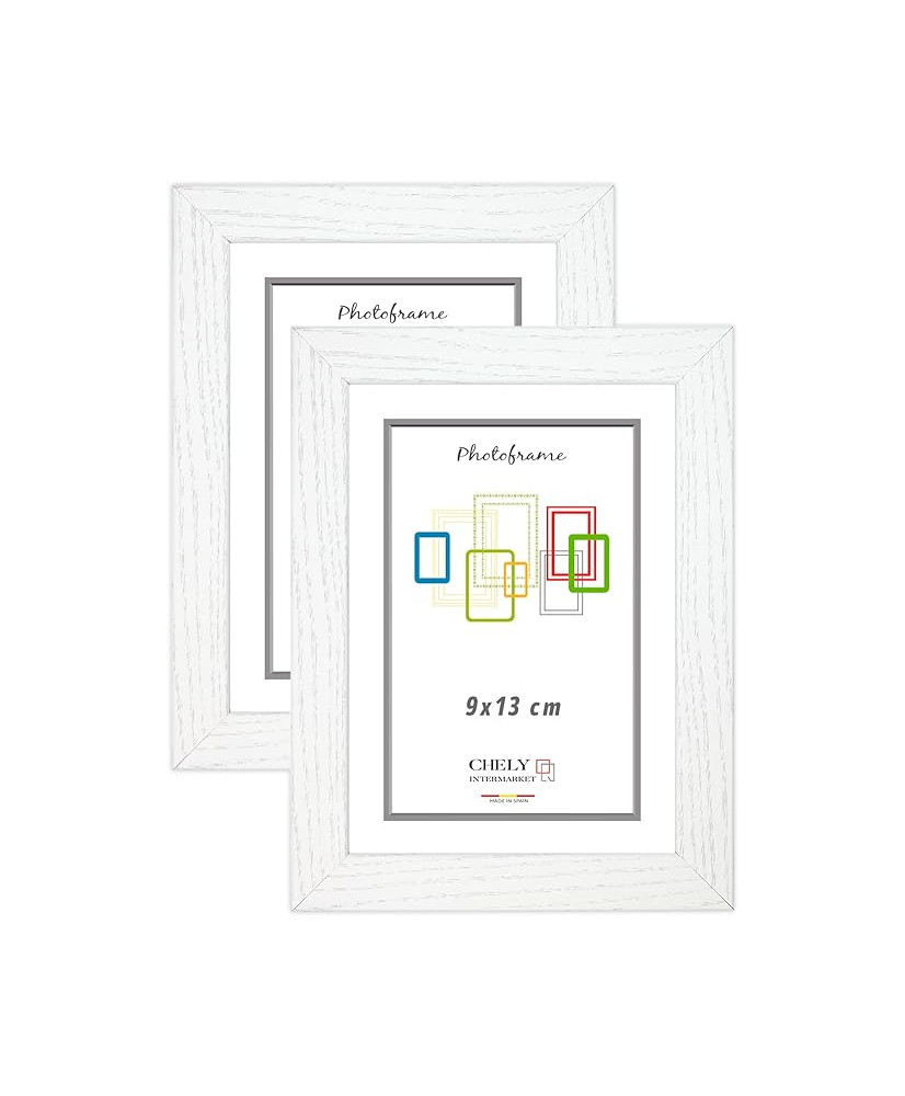 Marcos Diplomas 9x13cm (Blanco) 1 Uds