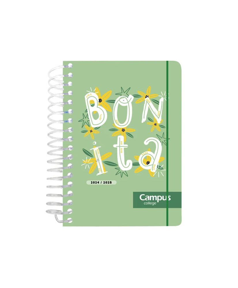 Agenda Escolar Espiral A6+ Dia Pagina Campus Fantasia Pp Modelos Surtidos 2024/2025