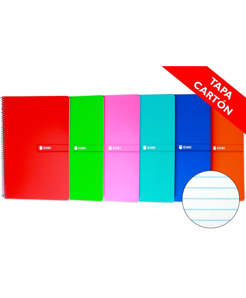 Enri Cuaderno Espiral Folio Cuadricula 4x4 Surtido ( 1Uds)