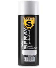 SPSIL Pintura Spray 400ml, ( Blanco Satinado 8578, Paquete de 1 ),Spray Acrílico para Metal / Madera / Plástico