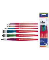 SET 7 PINCELES METAL DE COLORES