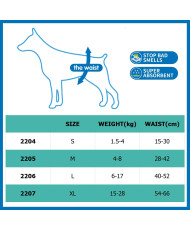 Pañal( L ) (Pack 8 uds)para Perro Sanitarios Mascotas Desechables Masculino ​Entrenamiento Súper Absorbente Braguita Higiénica