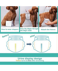 Pañal( XL ) (Pack 8 Uds)Para Perro Sanitarios Mascotas Desechables Masculino ​Entrenamiento Súper Absorbente Braguita Higiénica