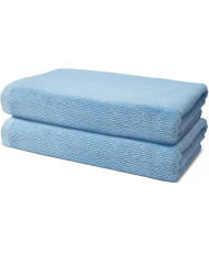 Toalla de baño (70 x 130 cm, 100% algodón )500g( Pack de 4) Azul Medioa