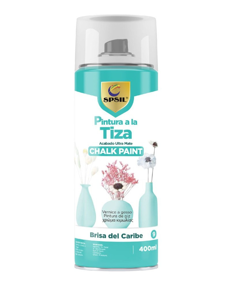 Pintura Spray a la Tiza Color Pastel Acabado Ultra Mate - Brisas del Caribe 400ml