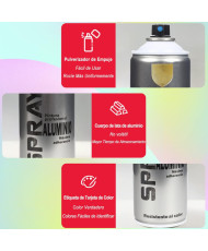 pintura Spray Gris Medio 400 Ml