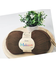 Melissa Lana Fina Hilo 100% Acrilico Ovillo de Lana (1u * 100g) Premium para DIY Tejer y Ganchillo,350m