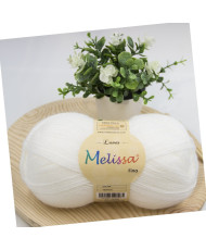 Melissa Lana Fina Hilo 100% Acrilico Ovillo de Lana (1u * 100g) Premium para DIY Tejer y Ganchillo,350m