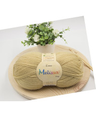 Melissa Lana Fina Hilo 100% Acrilico Ovillo de Lana (1u * 100g) Premium para DIY Tejer y Ganchillo,350m