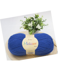 Melissa Lana Fina Hilo 100% Acrilico Ovillo de Lana (1u * 100g) Premium para DIY Tejer y Ganchillo,350m