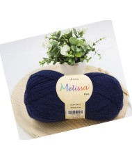 Melissa Lana Fina Hilo 100% Acrilico Ovillo de Lana (1u * 100g) Premium para DIY Tejer y Ganchillo,350m