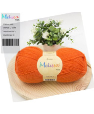 Melissa Lana Fina Hilo 100% Acrilico Ovillo de Lana (1u * 100g) Premium para DIY Tejer y Ganchillo,350m