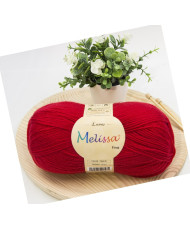 Melissa Lana Fina Hilo 100% Acrilico Ovillo de Lana (1u * 100g) Premium para DIY Tejer y Ganchillo,350m