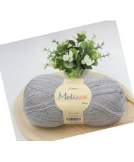 Melissa Lana Fina Hilo 100% Acrilico Ovillo de Lana (1u * 100g) Premium para DIY Tejer y Ganchillo,350m